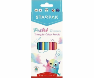 Starpak OLO pastelky 12KOL/180 TROJ PASTEL STK 12/144