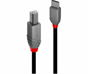 Lindy USB-C – USB-B USB kabel 3 m černý (36943)