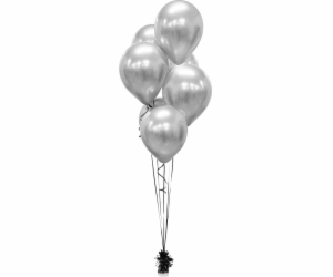 GoDan Beauty&Charm Balloons platinově stříbrná 12"/50 ks