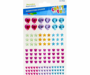 Craft with Fun CRYSTAL DECORATION COLOR CF 120KS MIX B/C