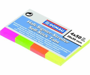 Donau Note cards neonové popisovače 20x50mm, 4col.x50ks. ...