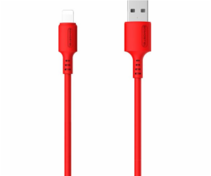 Somostel USB-A – Lightning kabel 1,2 m červený (SMS-BP06 ...