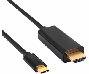 Akyga USB-C - HDMI kabel 1,8 m černý (AK-AV-18)