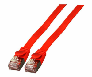 EFB EFB RJ45 Flachpatchkabel U/FTP, Cat.6A, PVC, 0,5m, rot