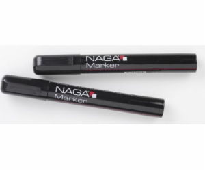 NAGA KŘÍDOVÉ ZNAČKY 2X3 NAGA 10 MM 2KS, ČERNÉ