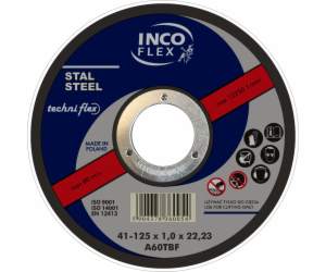 Řezný kotouč Inco Flex Steel typ 41 125x1.0x22.23mm - M41...