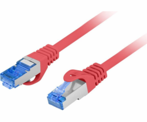 Lanberg PATCHCORD CAT.6A S/FTP LSZH CCA 0,25M ČERVENÁ MOT...