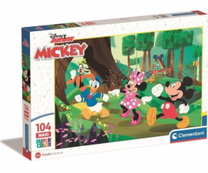 Clementoni CLE puzzle 104 maxi SuperKolor Mickey_Frien..2...