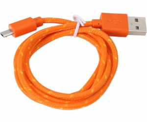 Platinet USB-A kabel USB – 1 m oranžový (PUCFB1O)