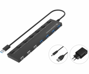 Concepttronic USB HUB CONCEPTRONIC USB-Hub 7-Port 3.0 ->4...