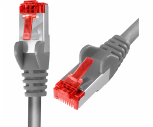 Spacetronik RJ45 kabel CAT 6 S/FTP AWG27 LSZH šedý 1m