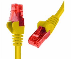 Spacetronik RJ45 CAT 6 U/UTP AWG24 kabel žlutý 1m