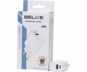 Nabíječka Beline 30W GaN USB-C + USB-A nástěnná nabíječka...