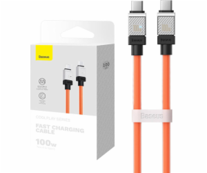 Baseus USB-C - USB-C USB kabel 1 m oranžový (CAKW000207)