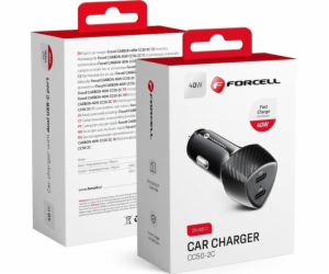 ForCell FORCELL CARBON nabíječka autonabíječka Typ C 3.0 ...