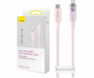 Baseus USB-C – Lightning USB kabel 1 m růžový (CATS010204)