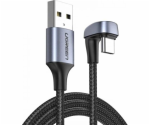 Uzelený USB-A - USB-C kabel USB 1 m šedý (70313)