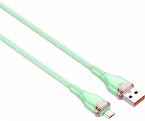 LDNIO USB-A - microUSB USB kabel Zelený (LS822 Micro)