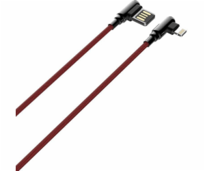 LDNIO USB-A - Lightning kabel 2 m červený (LS422 lightning)