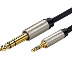 Ugreen Jack 3,5mm - Jack 6,3mm kabel 2m stříbrný (10628)