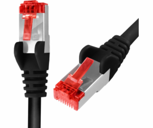 Spacetronik RJ45 kabel CAT 6 S/FTP AWG27 LSZH černý 0,5m