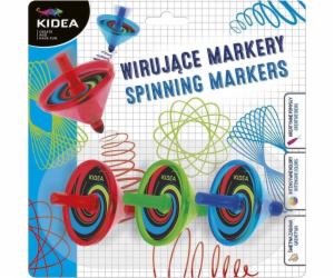 Derform 3-COL SWIRLING MARKER KIDEA DERF B/C