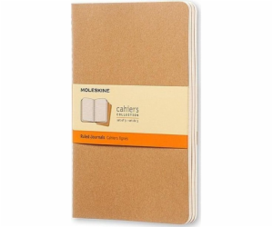 Moleskine Sada 3 sešitů L 13x21cm 80K písková linka