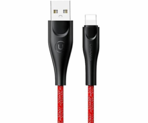 Usams USB-A – Lightning kabel 1 m červený (6958444983479)