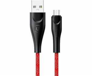 Usams USB-A - microUSB USB kabel 2 m červený (6958444983578)