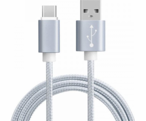 Vega USB-C – USB-C kabel stříbrný (27104)