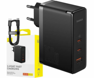 Baseus nabíječka Baseus GaN5 Pro 2xUSB-C + USB nástěnná n...