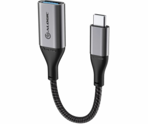 USB Alogic USB-C – USB adaptér šedý (ULCAA-SGR)