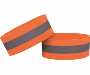 Hurtel REFLEXNÍ PÁS NA PAŽI BĚŽECKÉ KOLO VELCRO 4CM ORANŽOVÁ