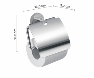 Držák na toaletní papír s víkem Gedy Eros 2325