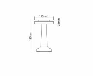 Stolní lampa Domoletti RODEO ETLED-53C, LED, 0,5W