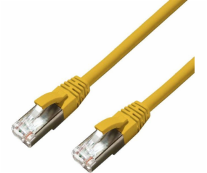 MicroConnect CAT6A S/FTP 0,25m Žlutá LSZH