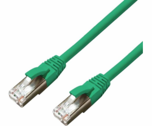 MicroConnect CAT6A S/FTP 0,5m Zelená LSZH