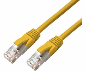 MicroConnect CAT6A UTP 0,5m Žlutá LSZH