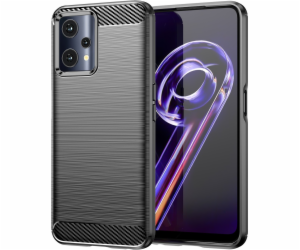 Pružný kryt Hurtel Carbon Case pro Realme 9 Pro černý