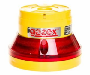 Gazex Opticko-akustická siréna 12V DC pulzující LED červe...