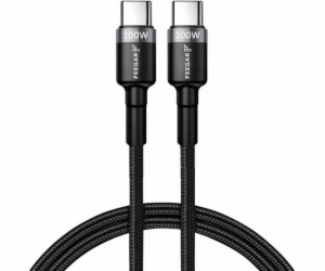 Feegar USB kabel USB-C – USB-C 1 m černý (FEE-01901)