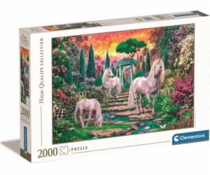 Puzzle Clementoni 2000 ks. HQ klasické zahradní jednorožce