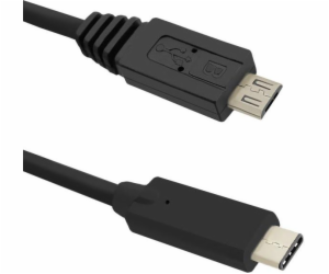 Qoltec USB-A - microUSB USB kabel 1,2 m černý (50476)