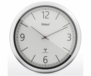 Mebus 19810 radio wall clock grey/silver