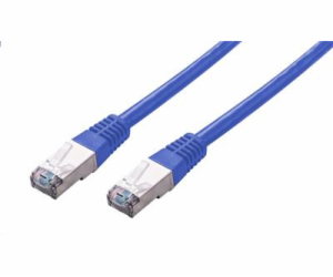 C-TECH kabel patchcord Cat5e, FTP, modrý, 2m