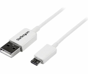 StarTech USB-A - microUSB USB kabel 1 m Bílý (USBPAUB1MW)