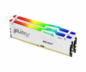 Kingston FURY Beast/DDR5/32GB/6800MHz/CL34/2x16GB/RGB/White