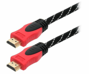 Kabel BLOW HDMI M, HDMI M, 3m, černo/červený 92-056#