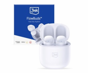 3mk bezdrátová stereo sluchátka FlowBuds, nabíjecí pouzdr...