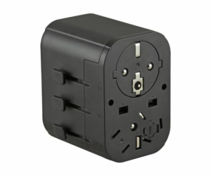 Adaptér Jupio Travel Adapter 2x USB-A 1x USB-C 15.5W uviv...